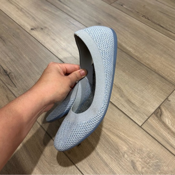 Allbirds Tree Breezers Ballet Flats Shoes Womens 7.5 Whitecap Blue Sole Vegan - Picture 4 of 12